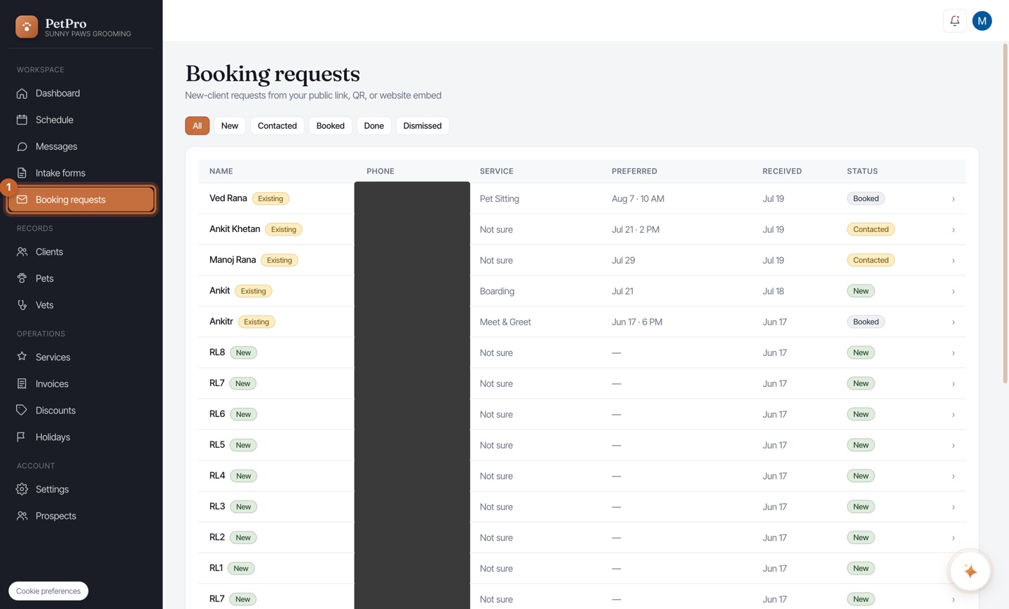Take booking requests online — step 1