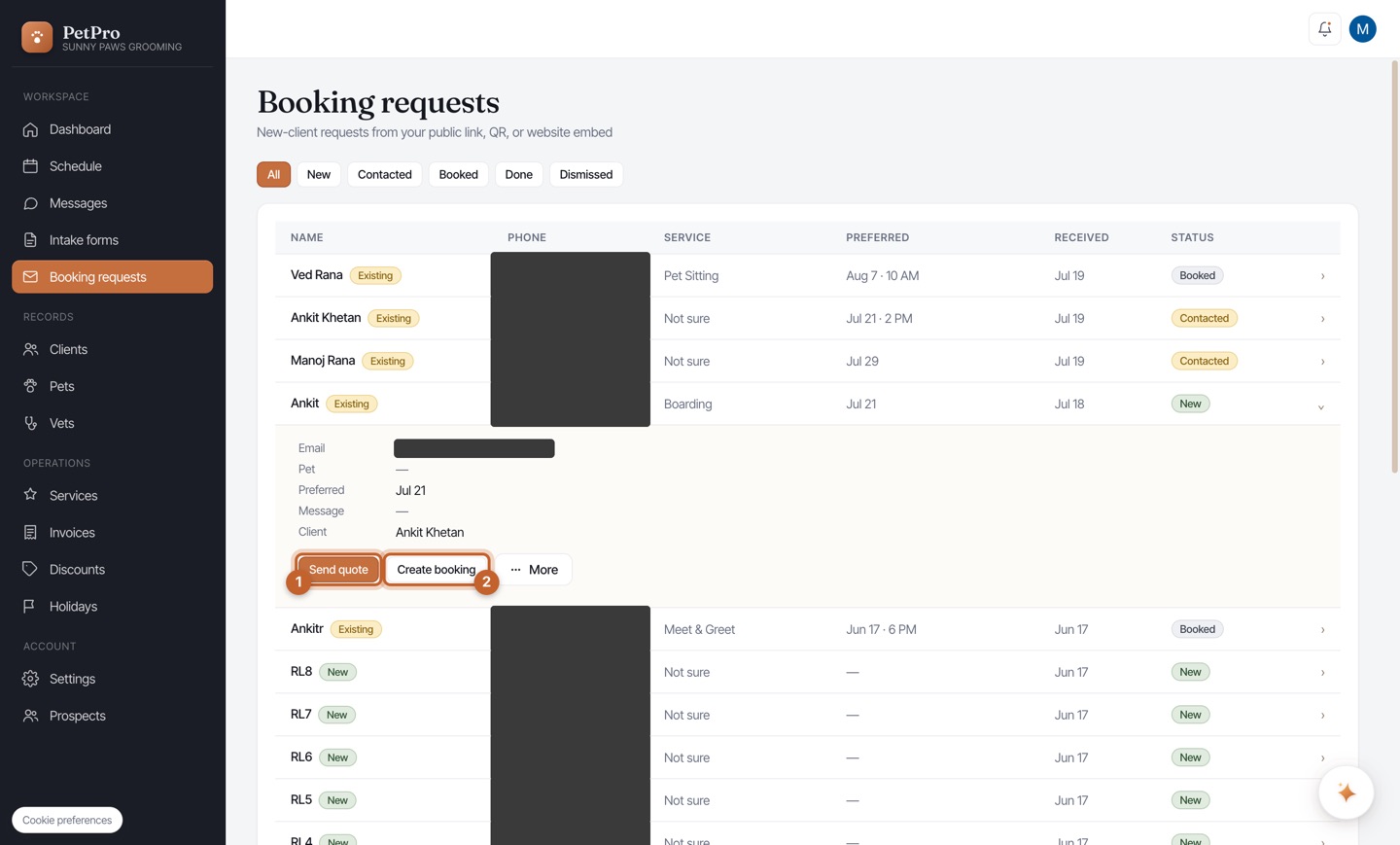 Take booking requests online — step 2