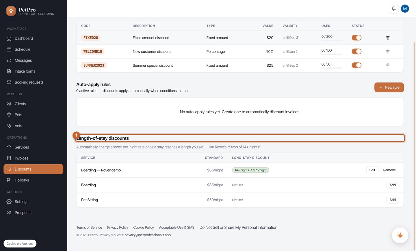 Create a discount — step 3